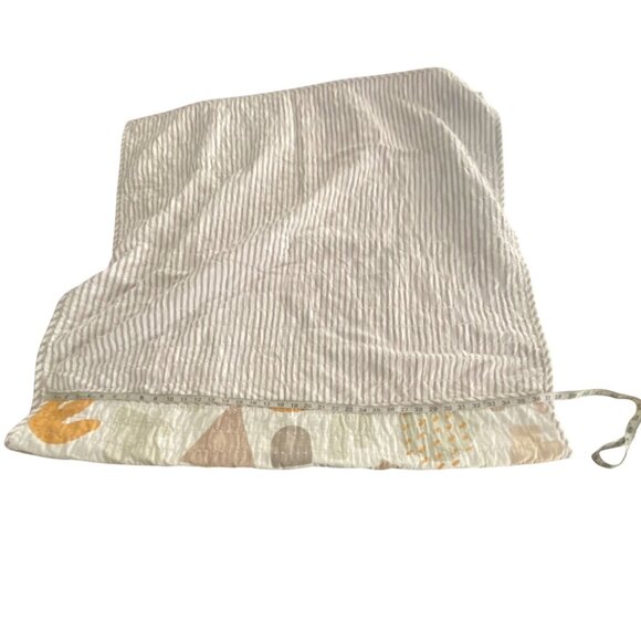 Nordstrom 36" X 45" Baby Quilt Cotton Layered Soft & Cozy Abstract Neutral Tones - Picture 11 of 13